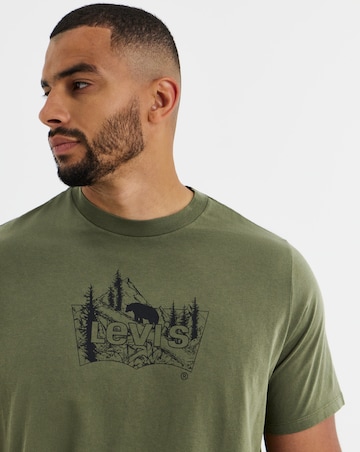 Levi's Short Sleeve Mountain Graphic T-Shirt - Olive