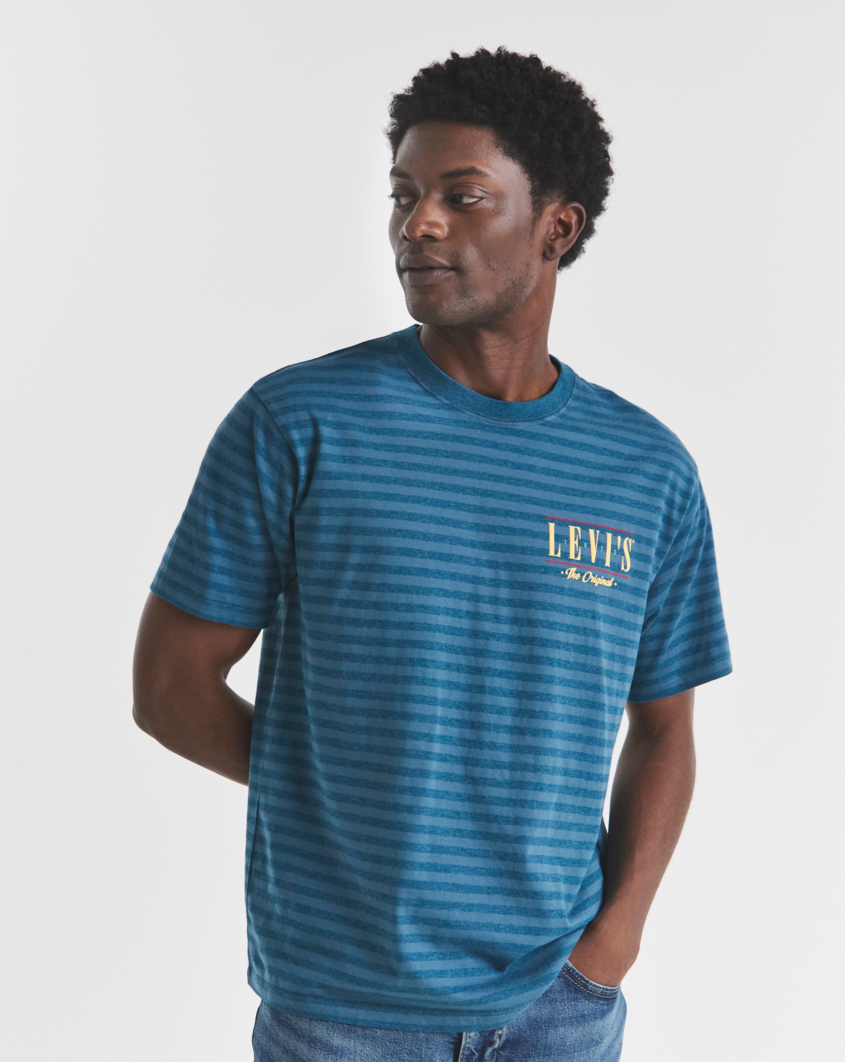 Levi's Graphic Stripe T-Shirt - Blue
