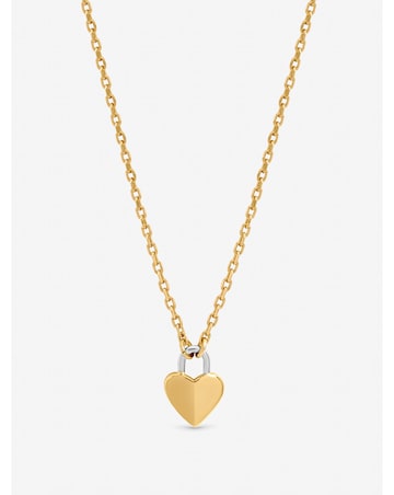 Inicio Two Tone Heart Pendant - Gift Pouch