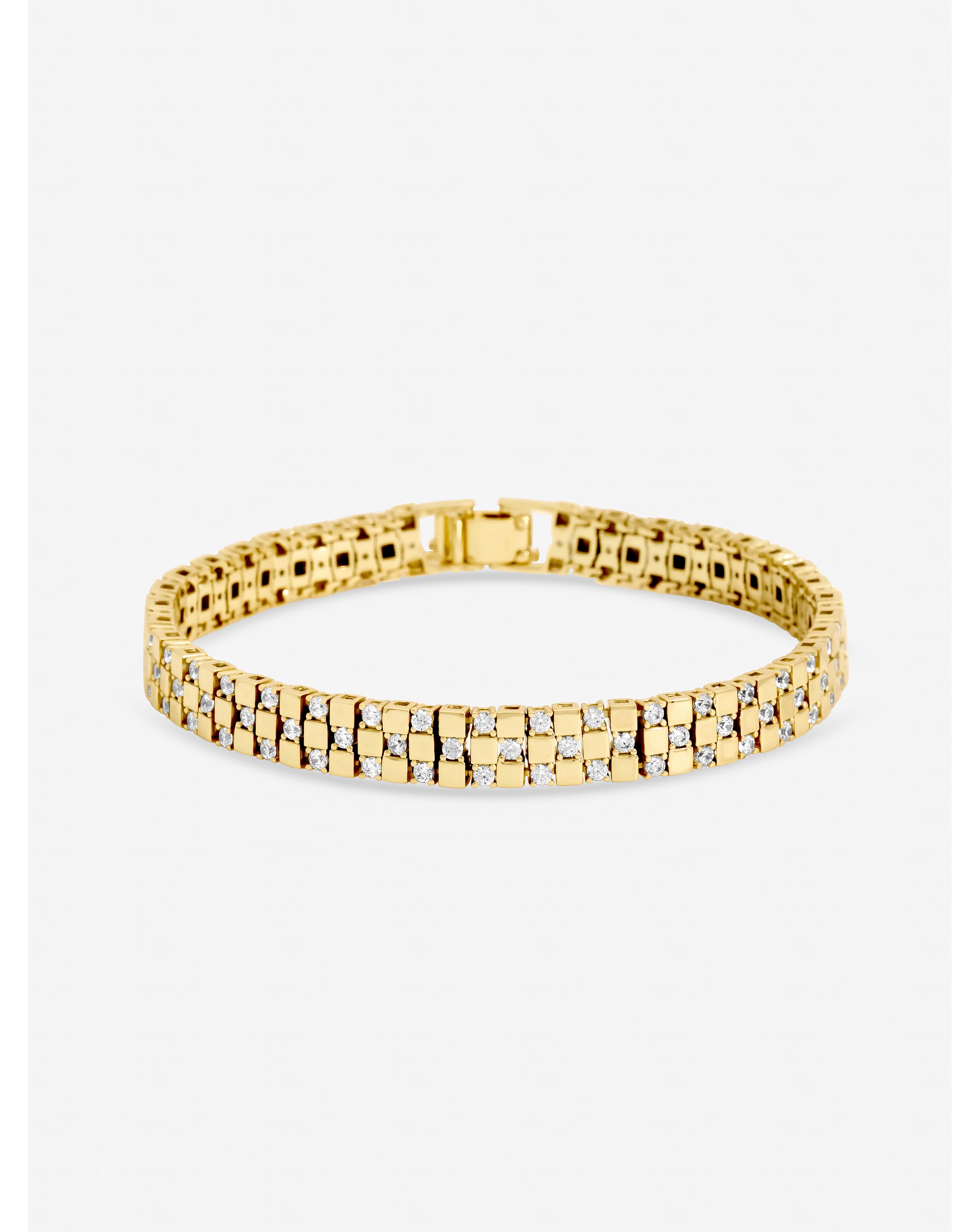 New In - Gold Plated and Crystal Tennis Bracelet