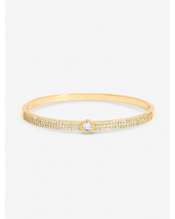 Jon Richard Gold Plated Crystal and Pave Stone Bangle