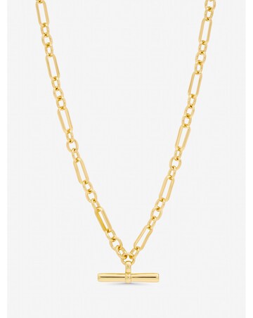 Jon Richard Gold Plated Luxe T-Bar Necklace