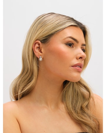 Jon Richard Two Tone Door Knocker Earrings