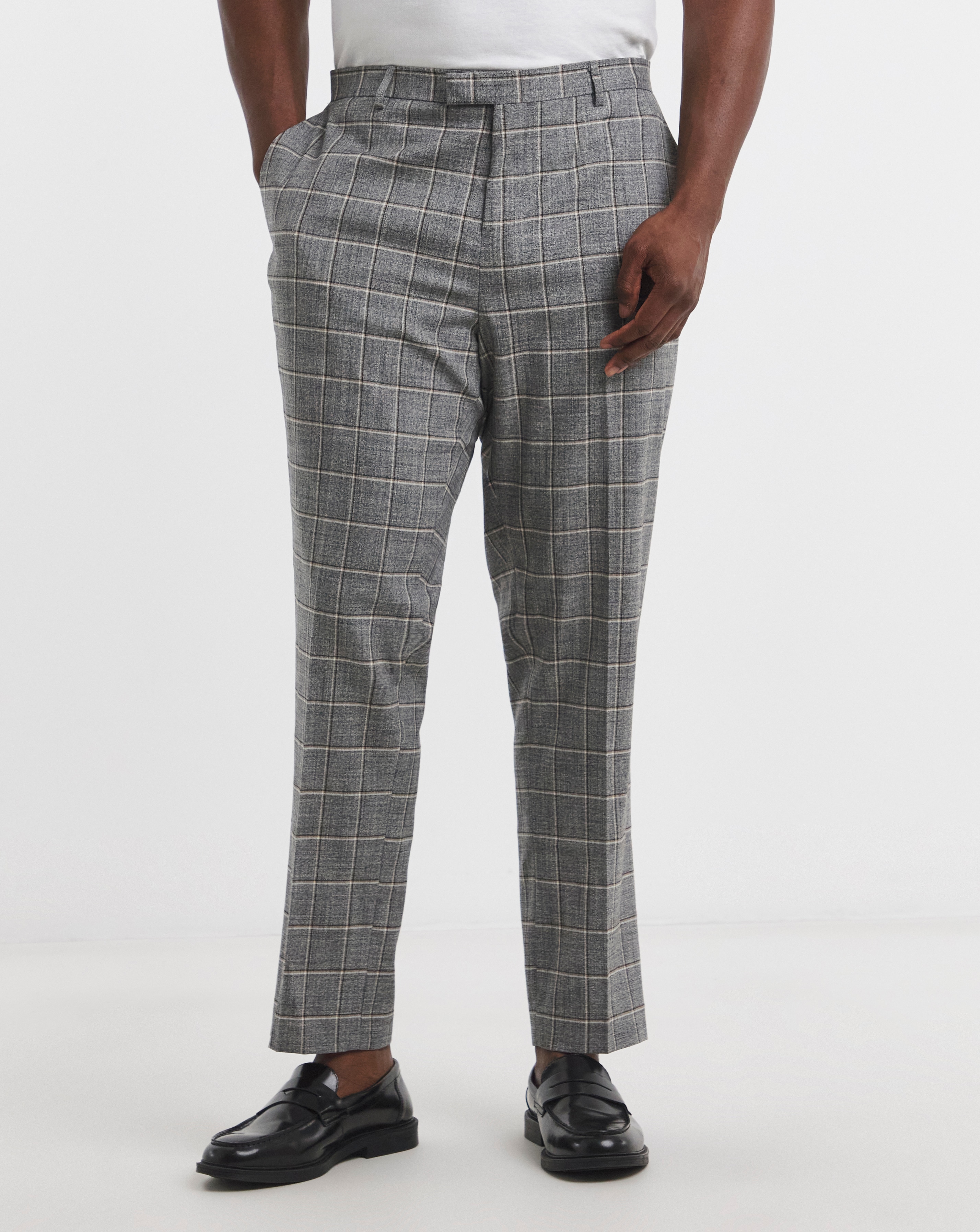 Sam Grey Check Suit Trouser