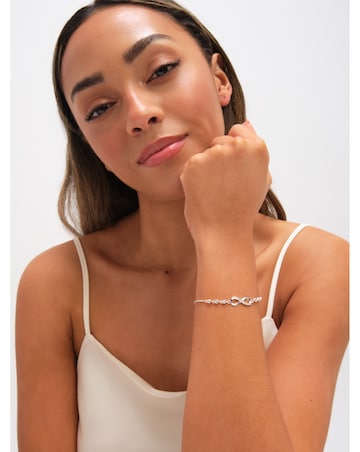 Jon Richard Gold Plated and Crystal Cross Toggle Bracelet