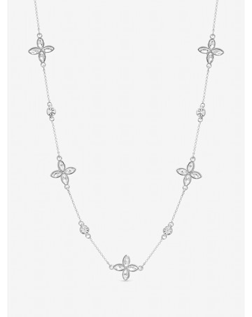 Jon Richard Silver Plated and Crystal Clover Allway