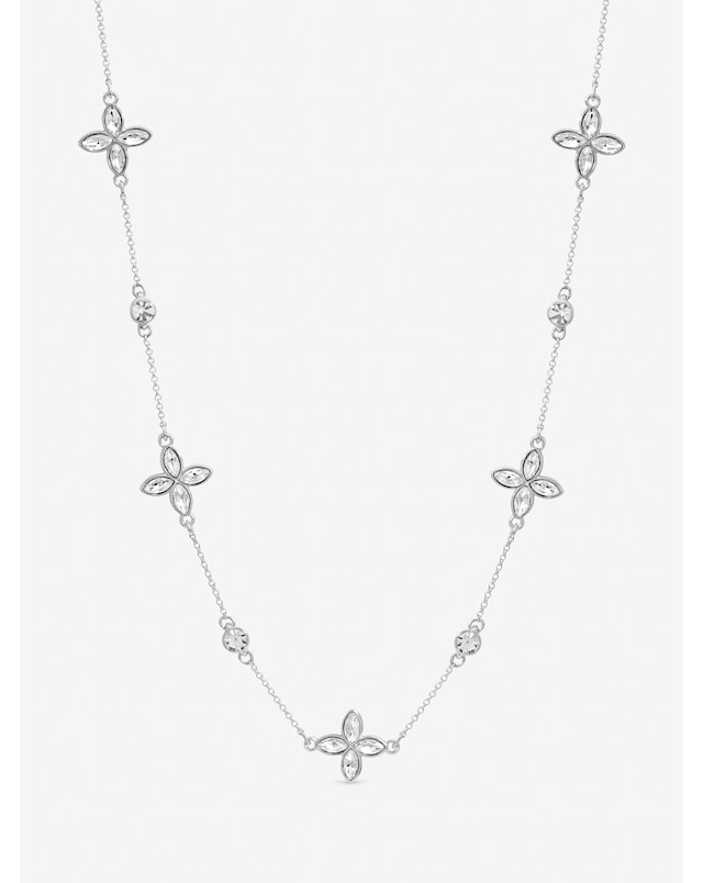 Jon Richard Silver Plated and Crystal Clover Allway
