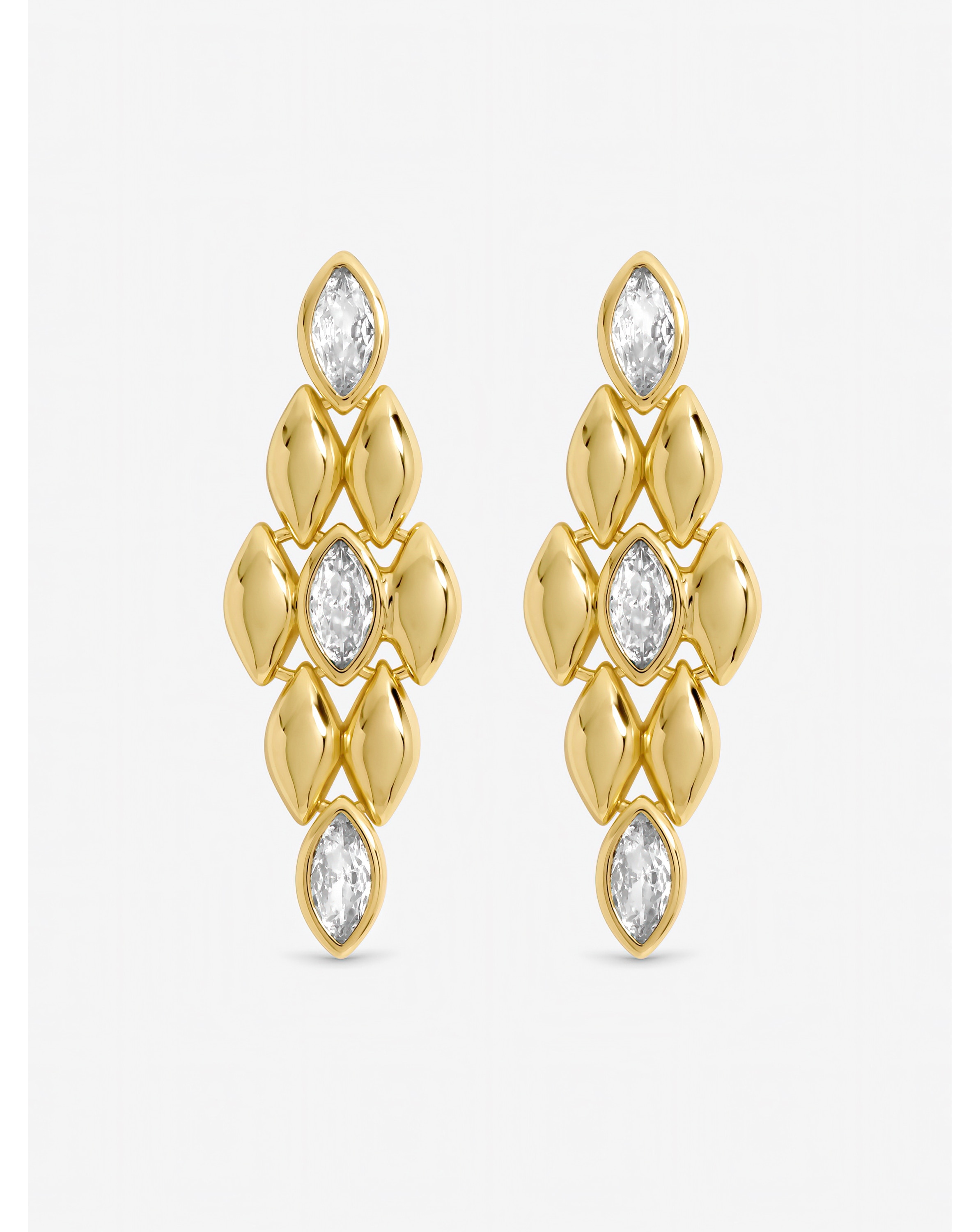 New In - Gold Plated and Crystal Earrings