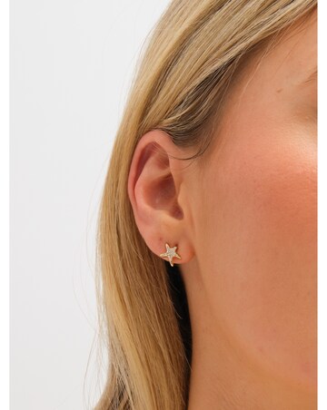 Inicio Gold Plated Droplet Shell Earrings - Gift Pouch