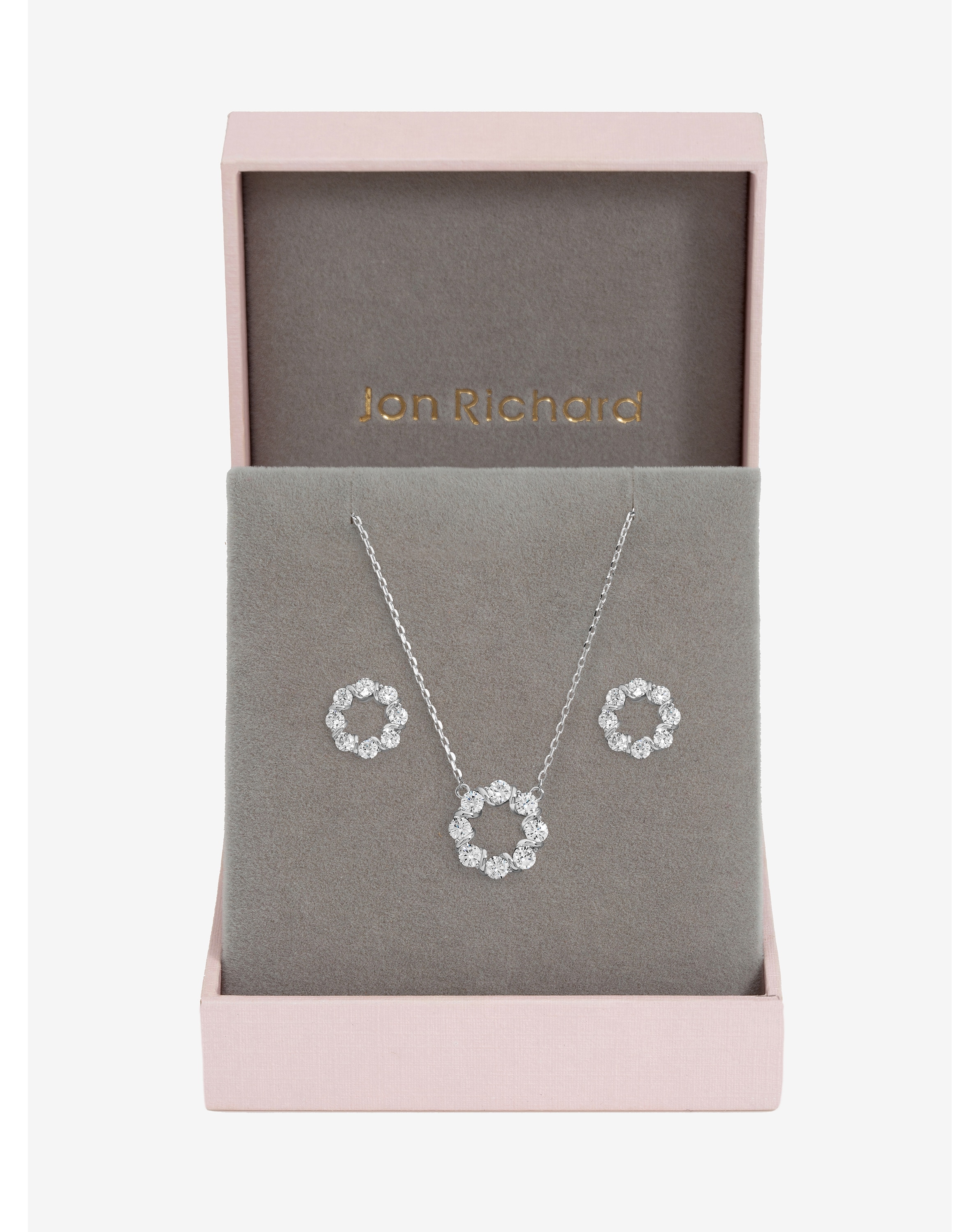 New In - Crystal Circle Bridal Set - Gift Box