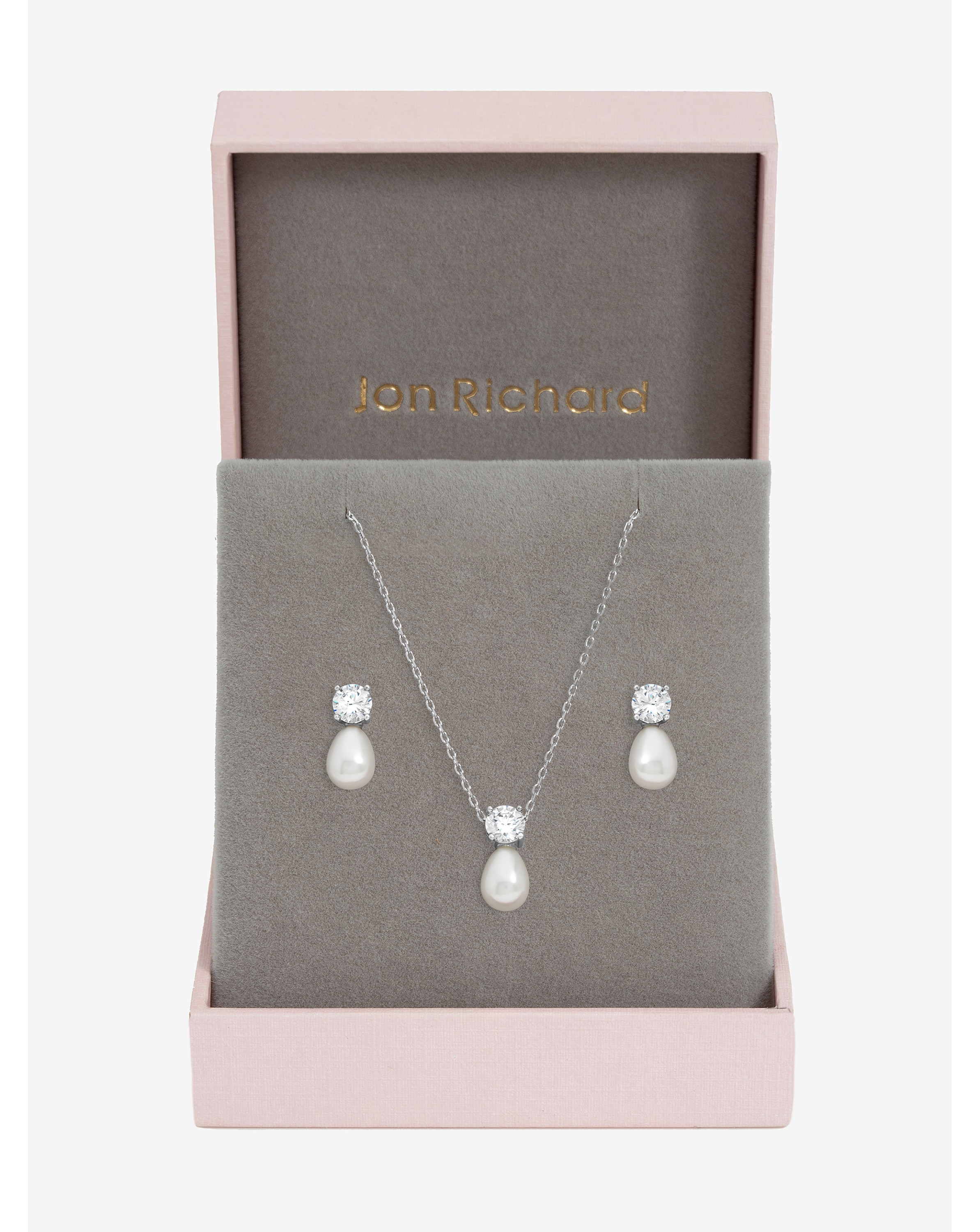 Crystal Pearl Bridal Set - Gift Box