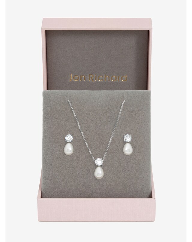 Crystal Pearl Bridal Set - Gift Box