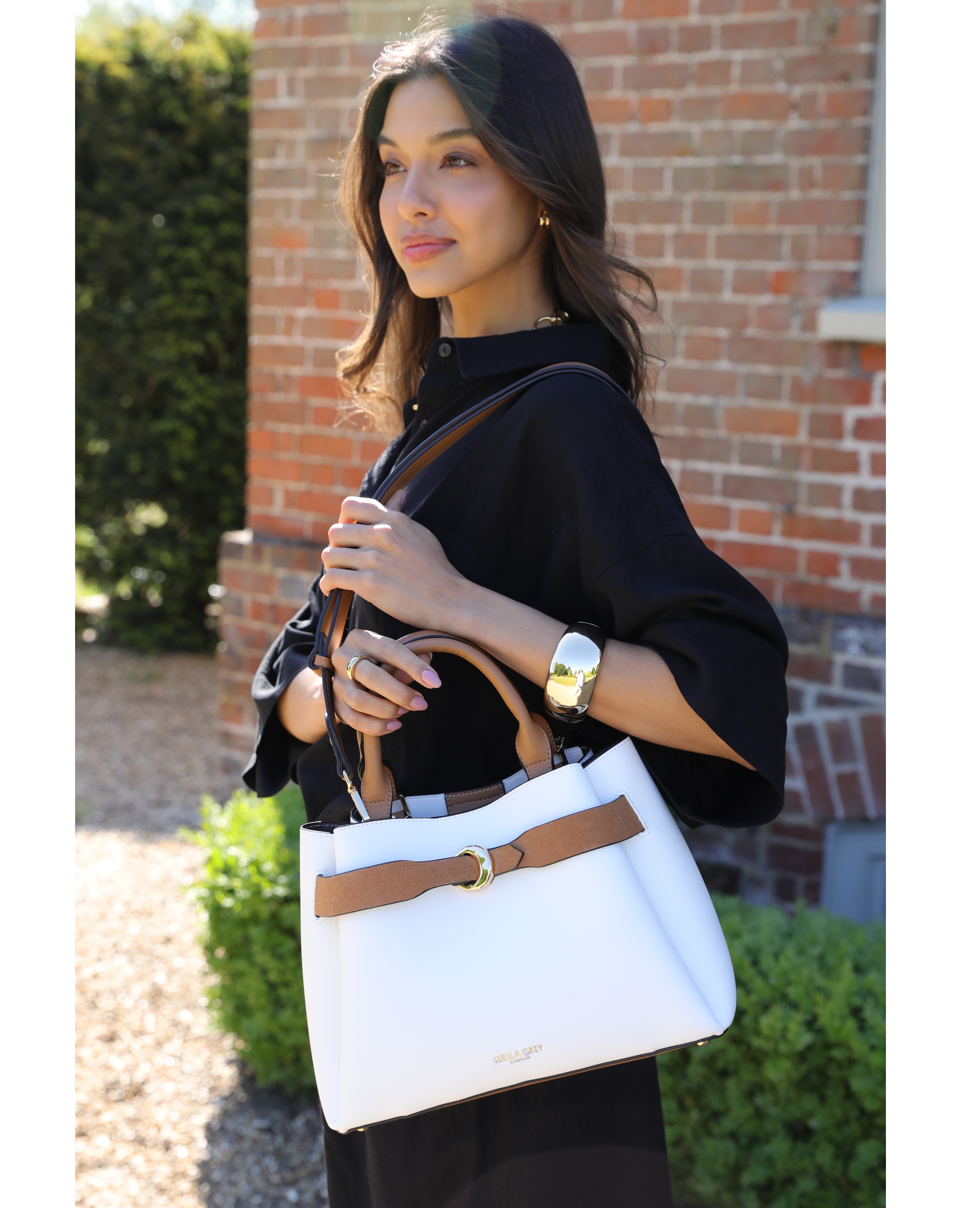 Luella Grey Roxy White Tote