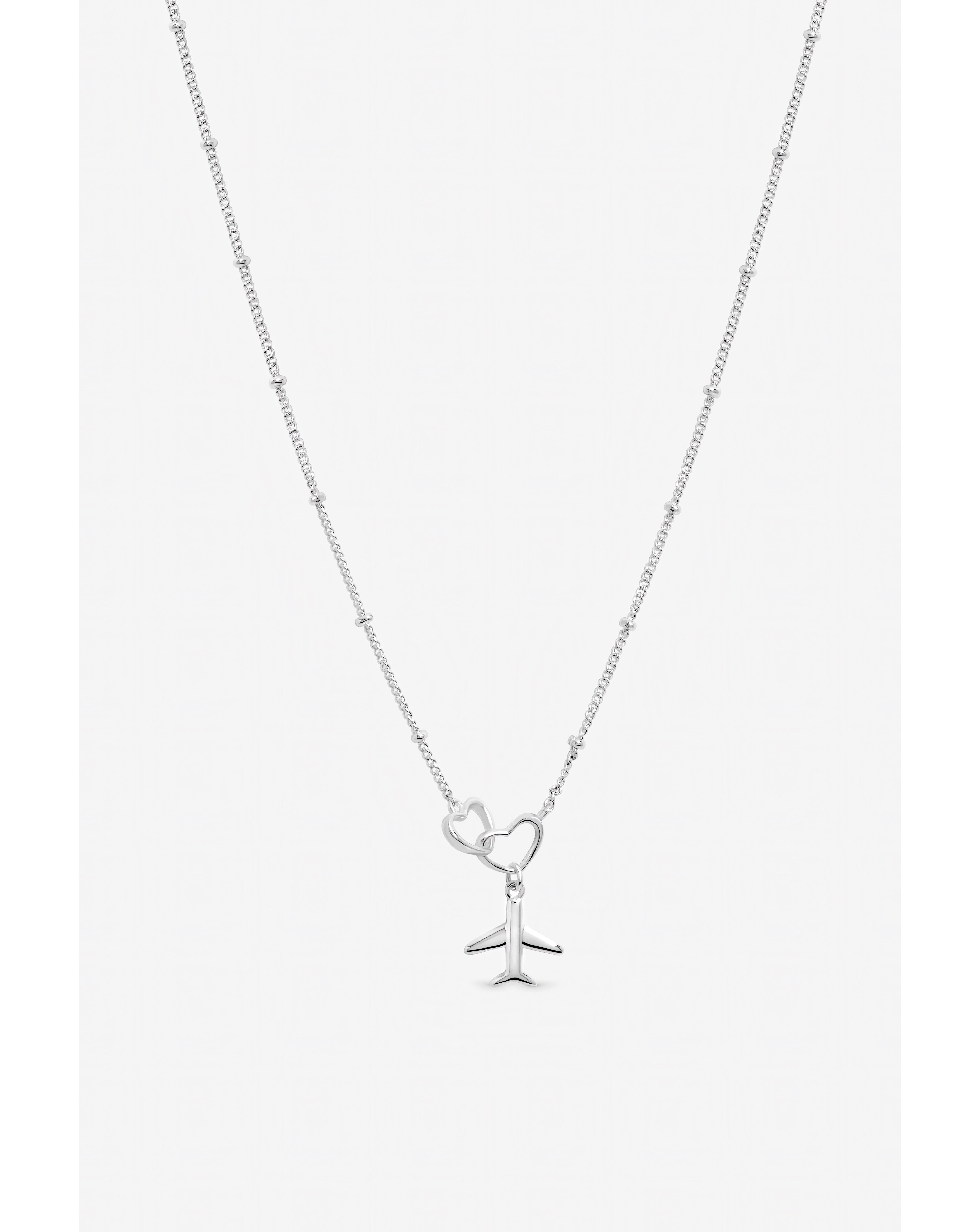 Interlink Heart Plane Necklace
