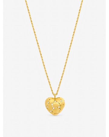 Jon Richard Gold Plated Satin Heart Pendant