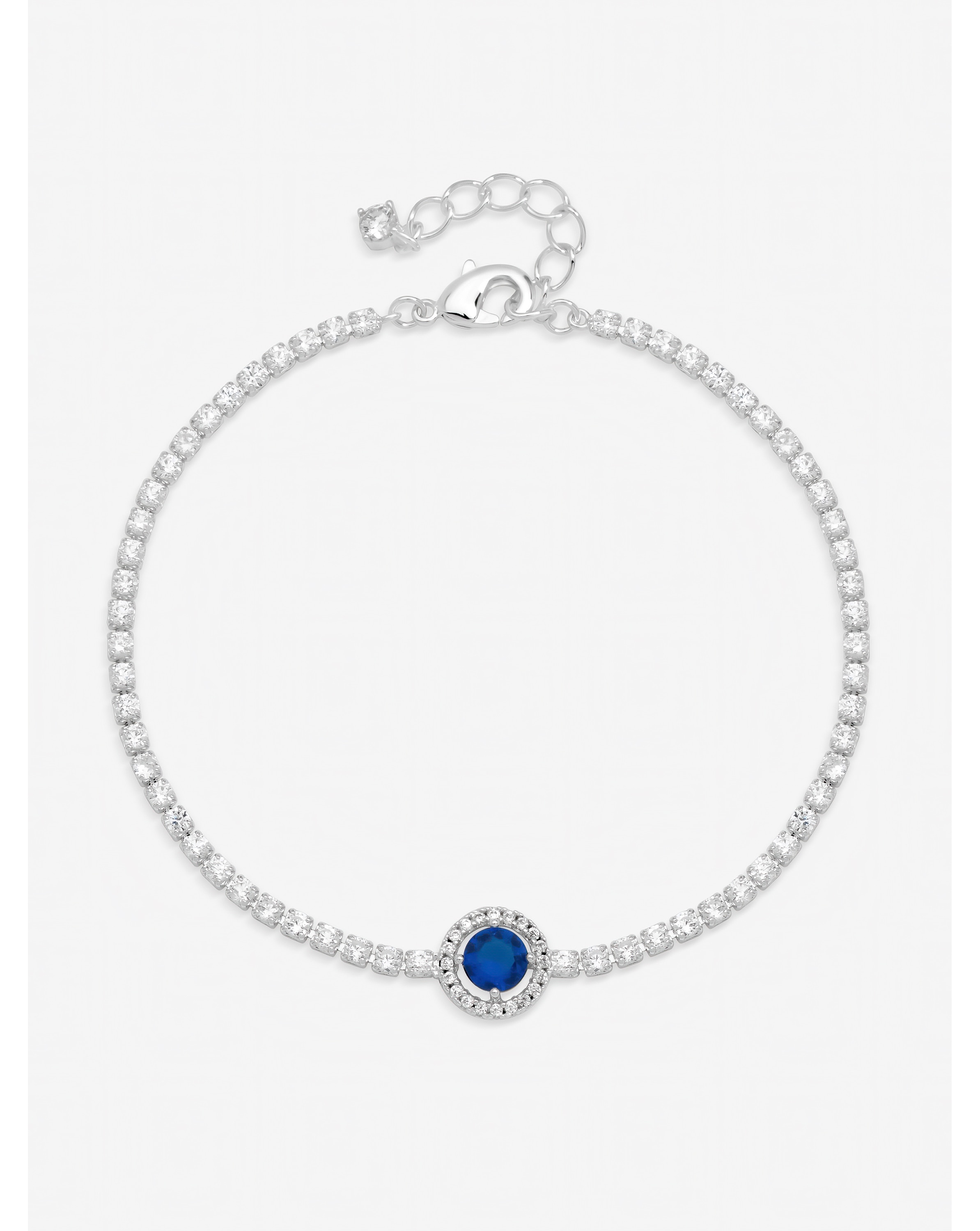 New In - Silver Plated Crystal Stone Bracelet