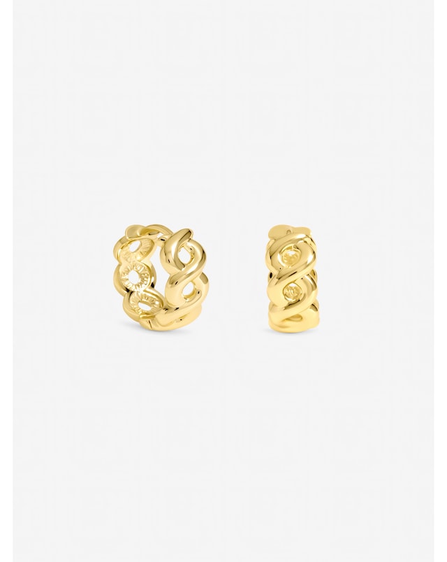 Jon Richard Gold Plated Infinity Hoop Earrings - Pack of 2