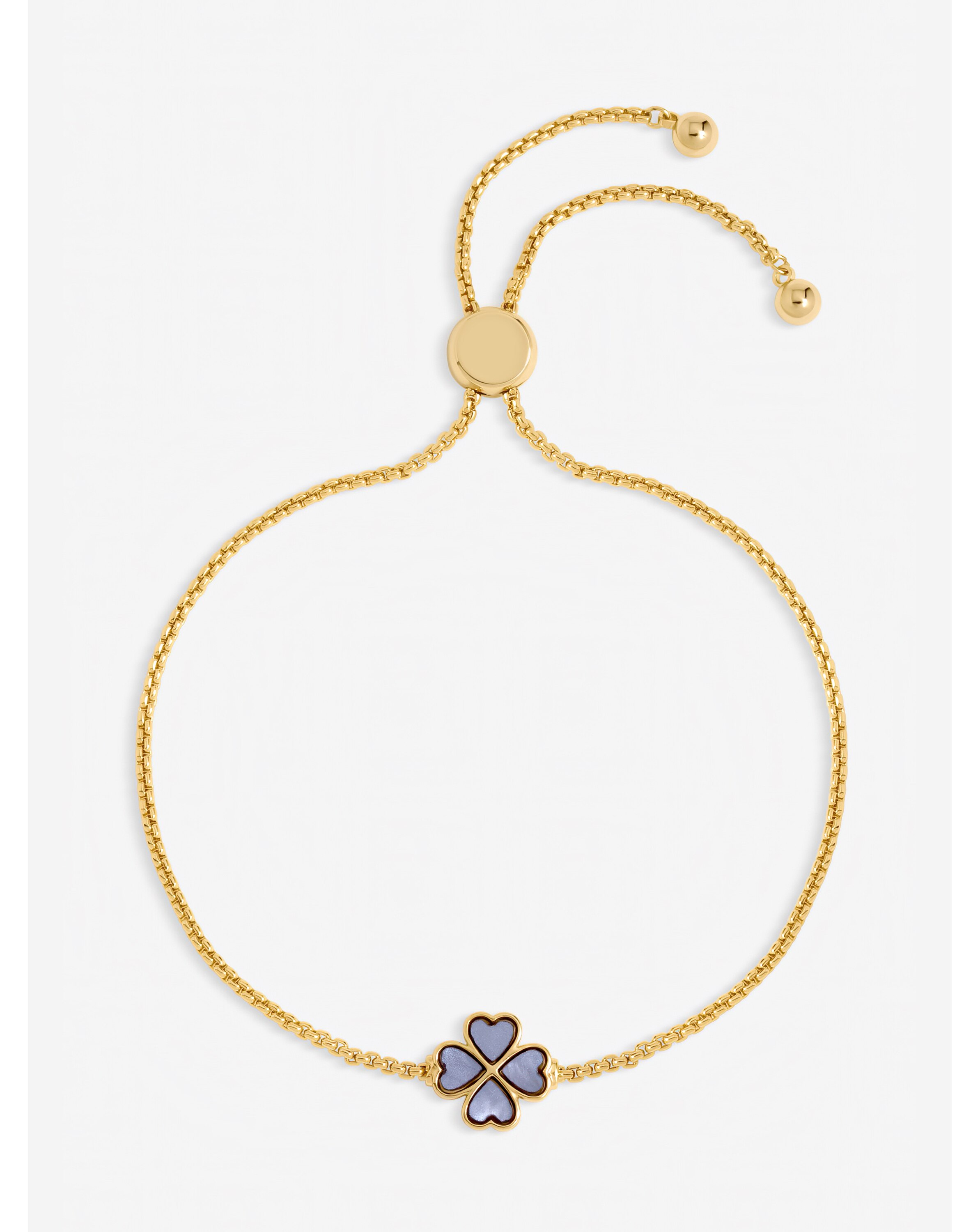 New In - Lilac Heart Clover Toggle Bracelet