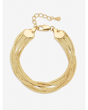 Inicio Gold Plated Multi Layered Bracelet - Gift Pouch