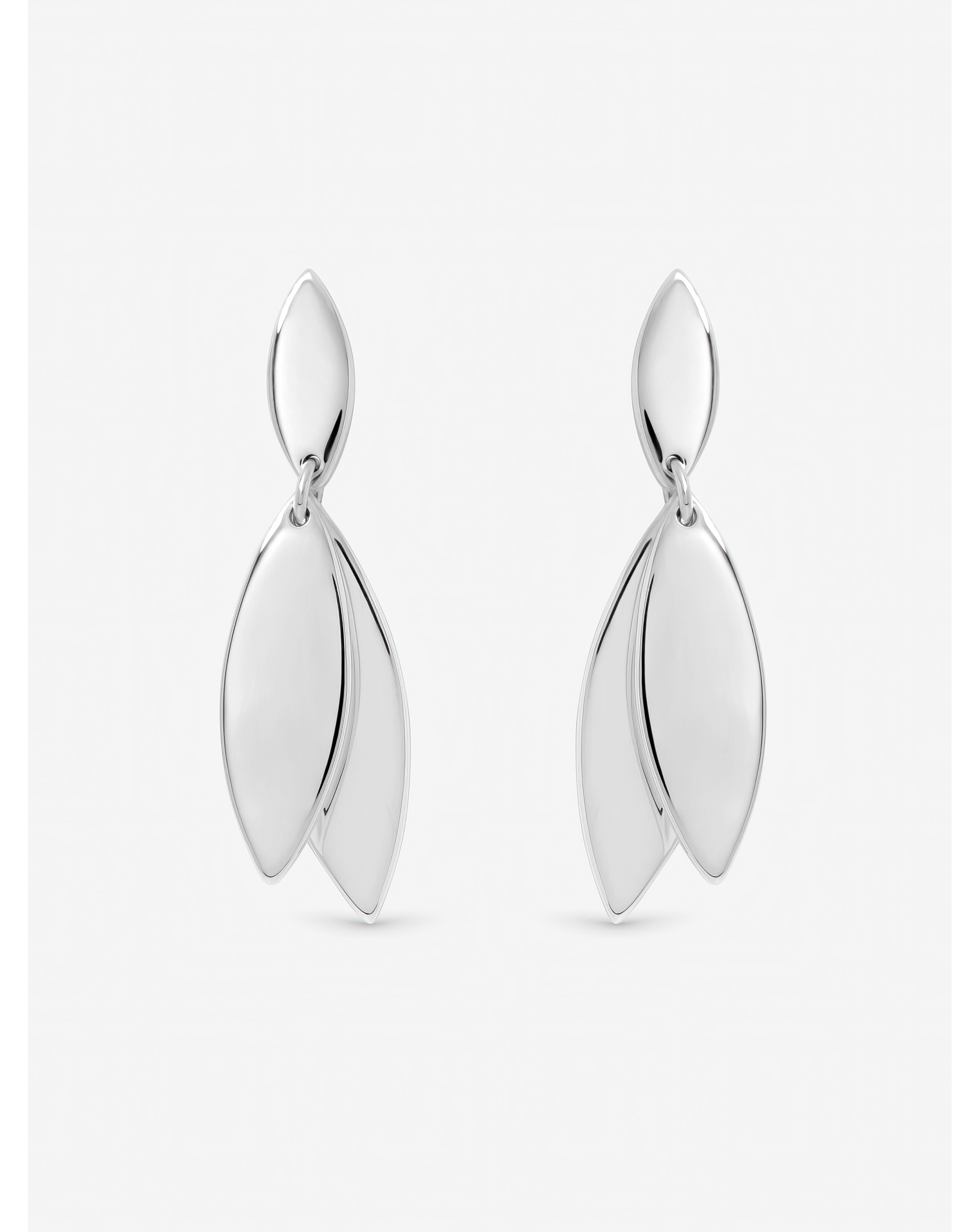 New In - Silver Plated Double Drop Earrings