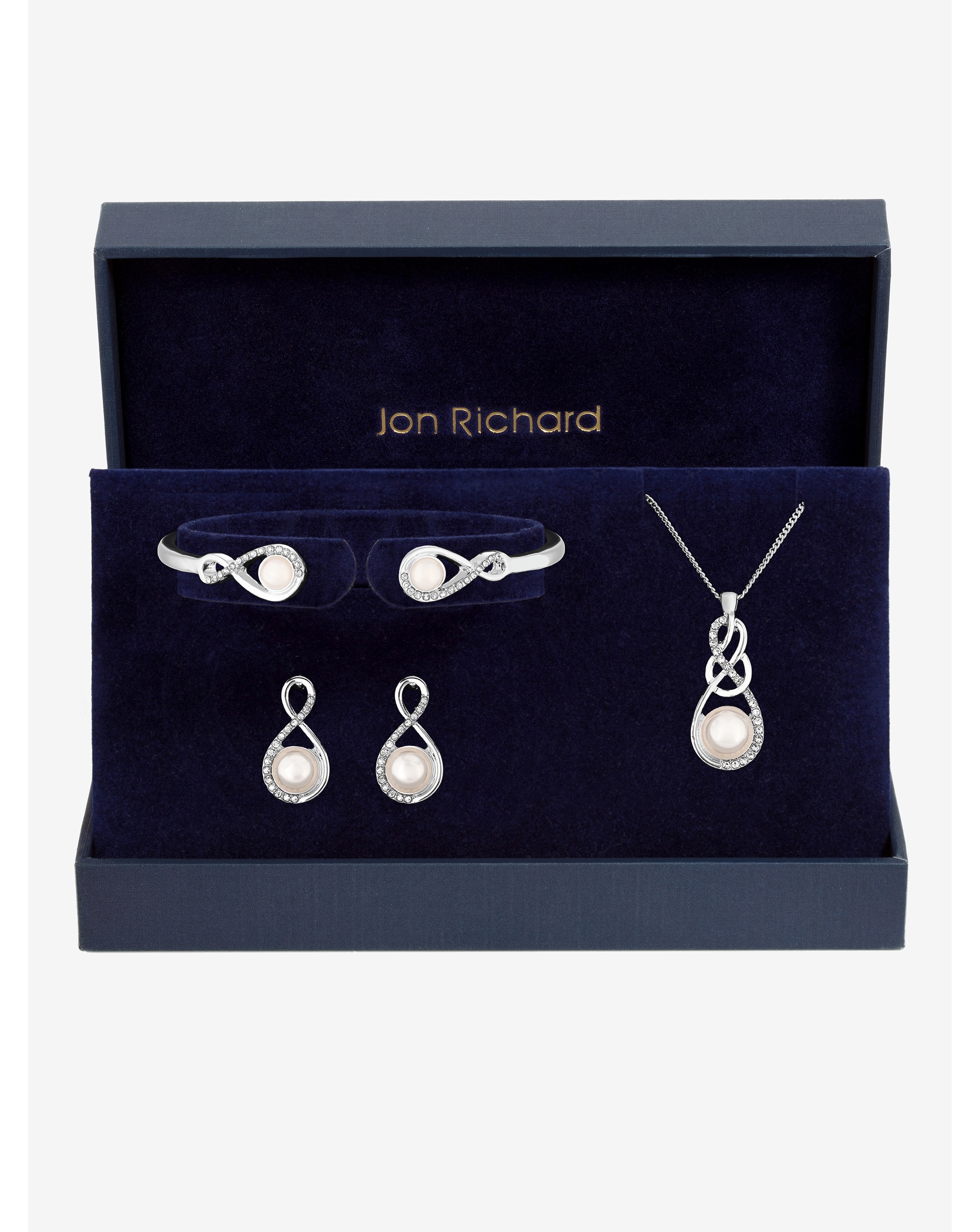 New In - Pearl Crystal Infinity Set - Gift Box