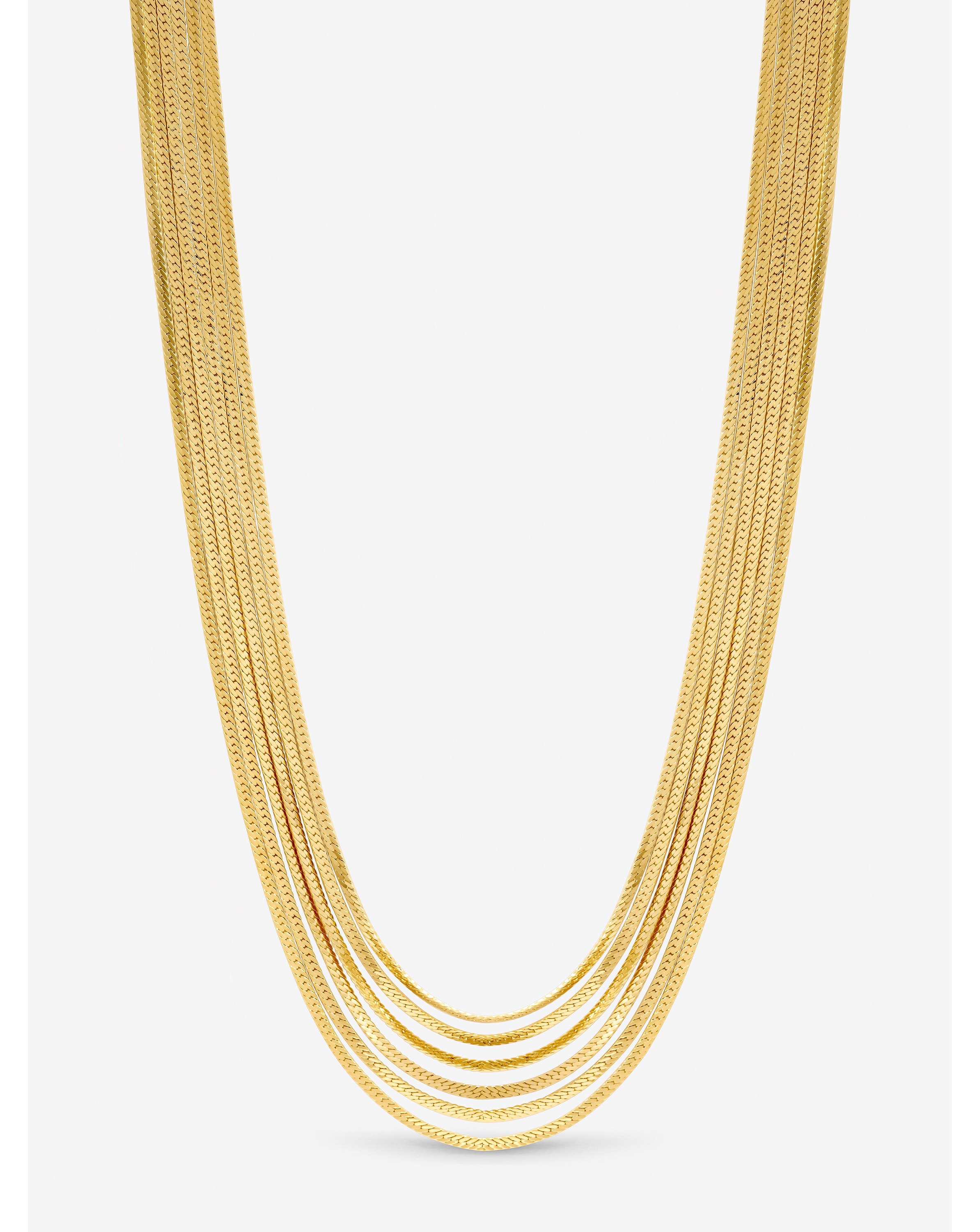 New In - Gold Plated Multi Layered Necklace