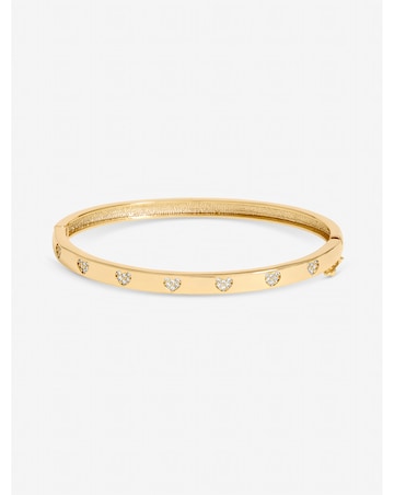 Jon Richard Gold Plated and Crystal Heart Bangle