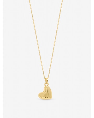 Inicio Gold Plated Molton Heart Small Pendant - Gift Pouch