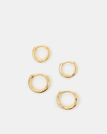 Accessorize Gold-Plated Hoop Earrings