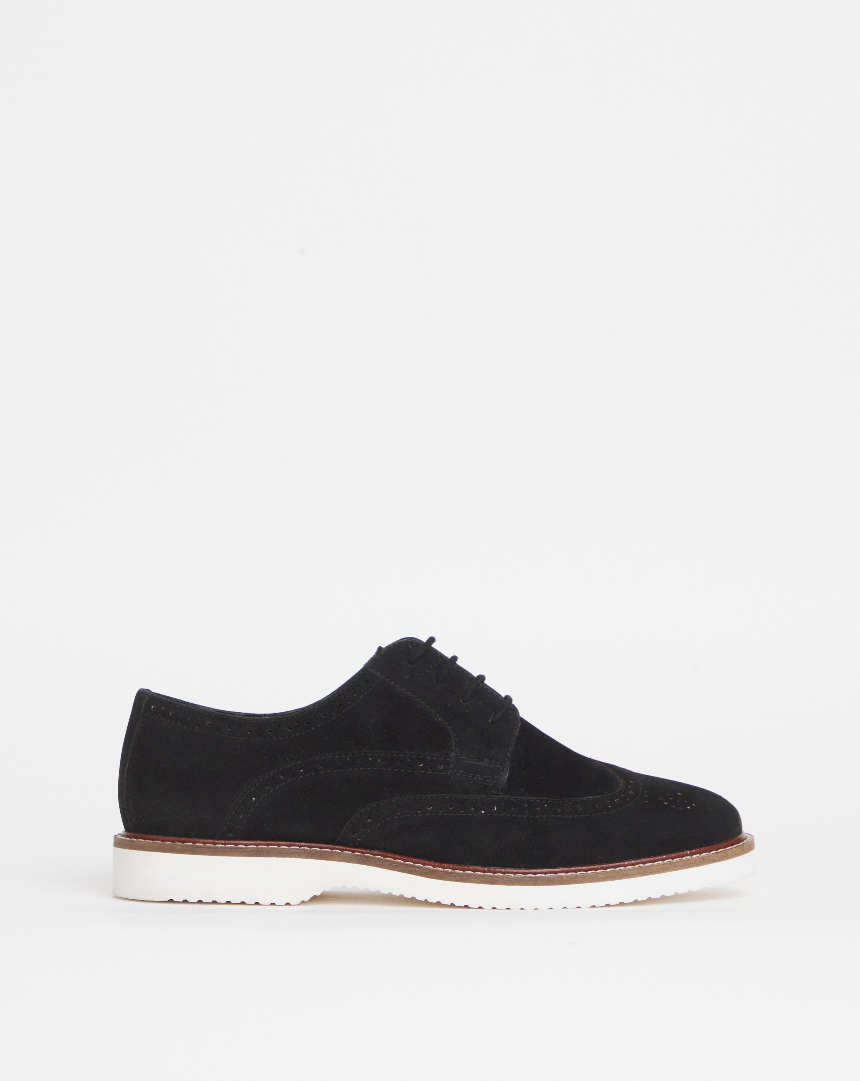 Brogue Detail Casual Derby Wide Fit