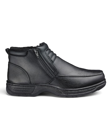 Cushion Walk Zip Boots Wide Fit