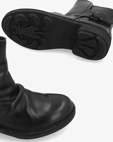 Fly London Nury Black Leather Ankle Boots Standard Fit