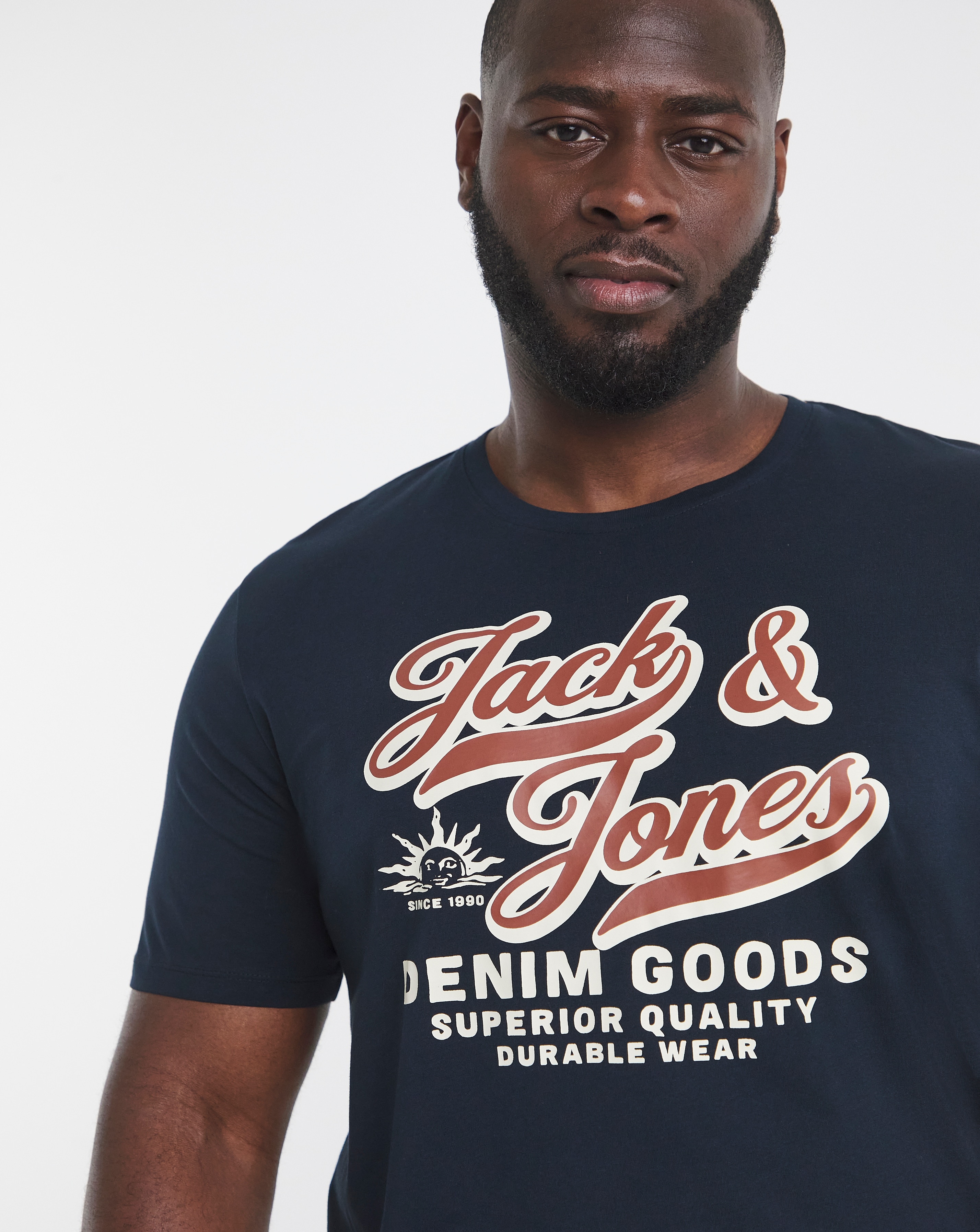 Jack & Jones Logo T-Shirt - Navy
