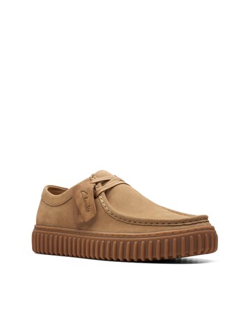 Clarks Torhill Lo Suede Shoes - Sand