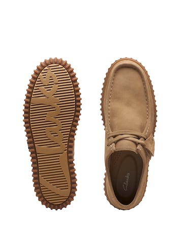 Clarks Torhill Lo Suede Shoes - Sand