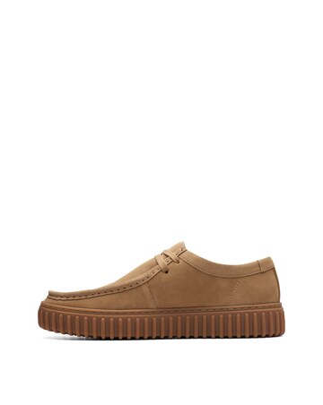 Clarks Torhill Lo Suede Shoes - Sand