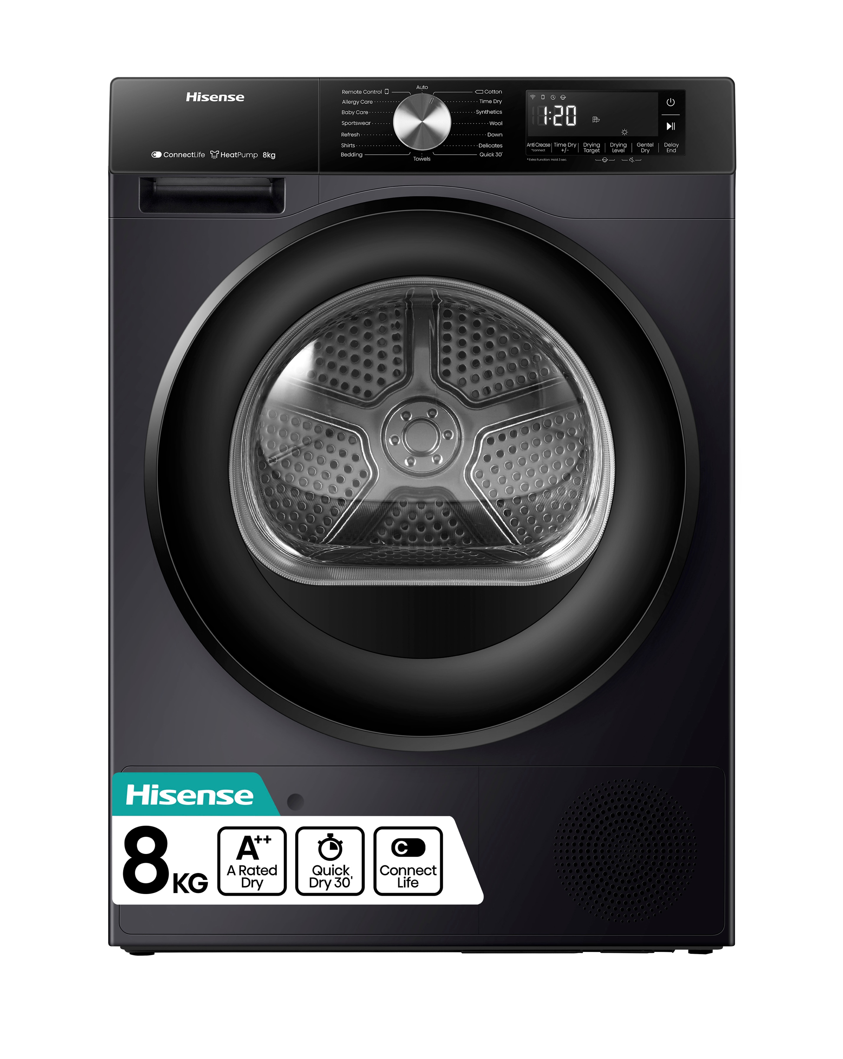 Hisense DH3S802BB3 8kg Tumble Dryer