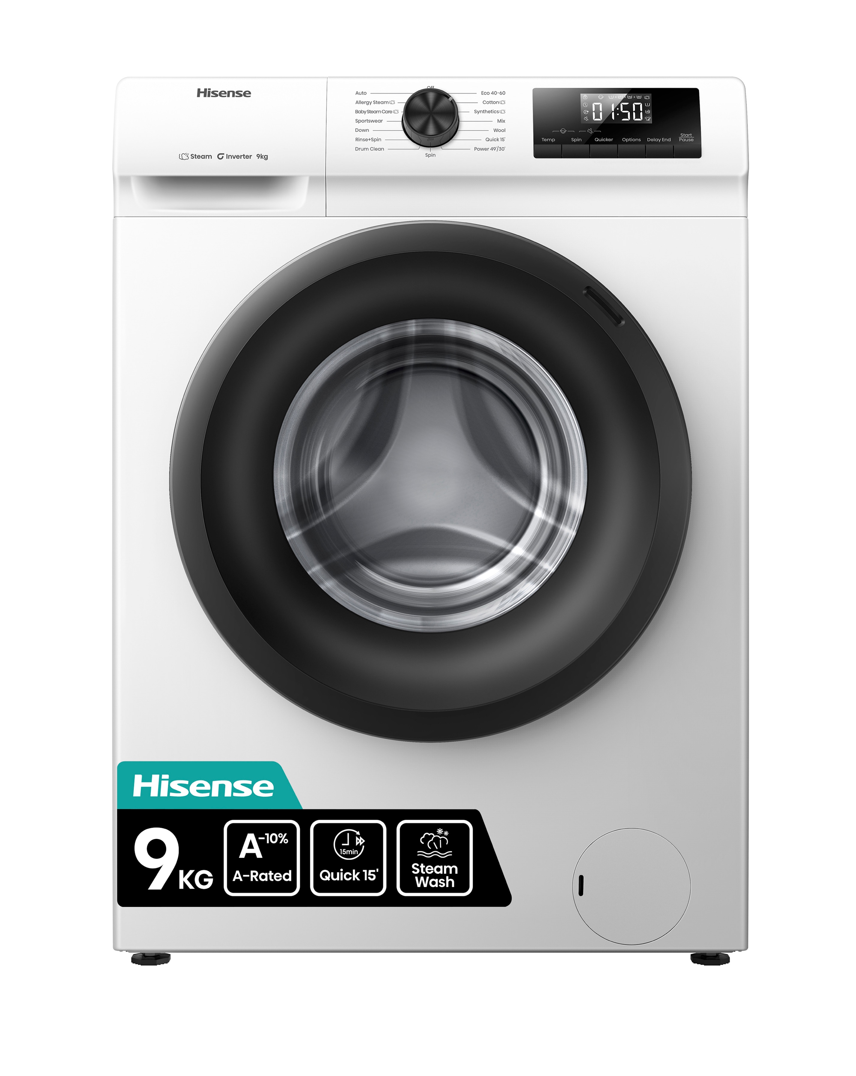 Hisense WF1Q9041BW 9kg Washing Machine