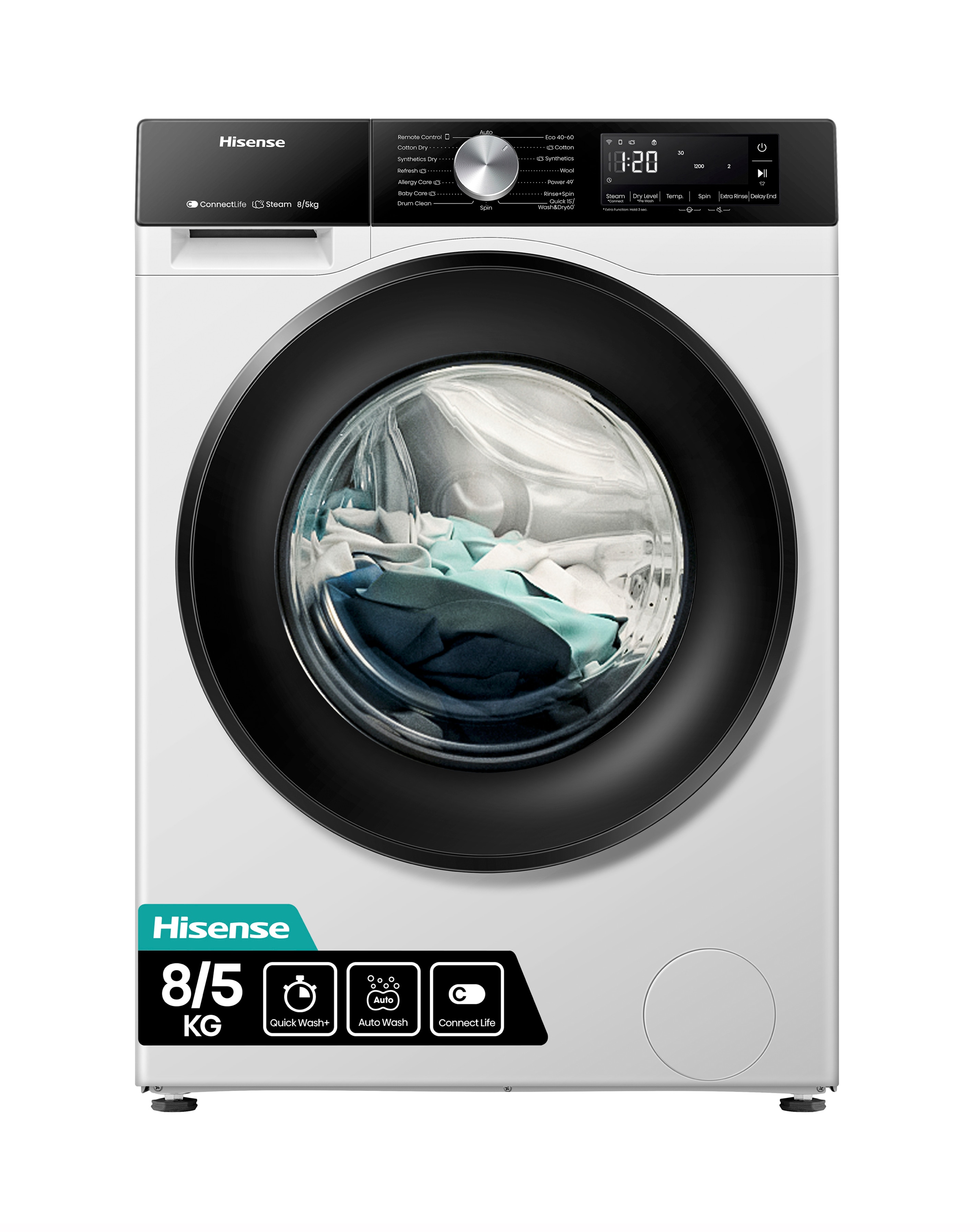 Hisense WD3S8043BW3 8kg Washer Dryer