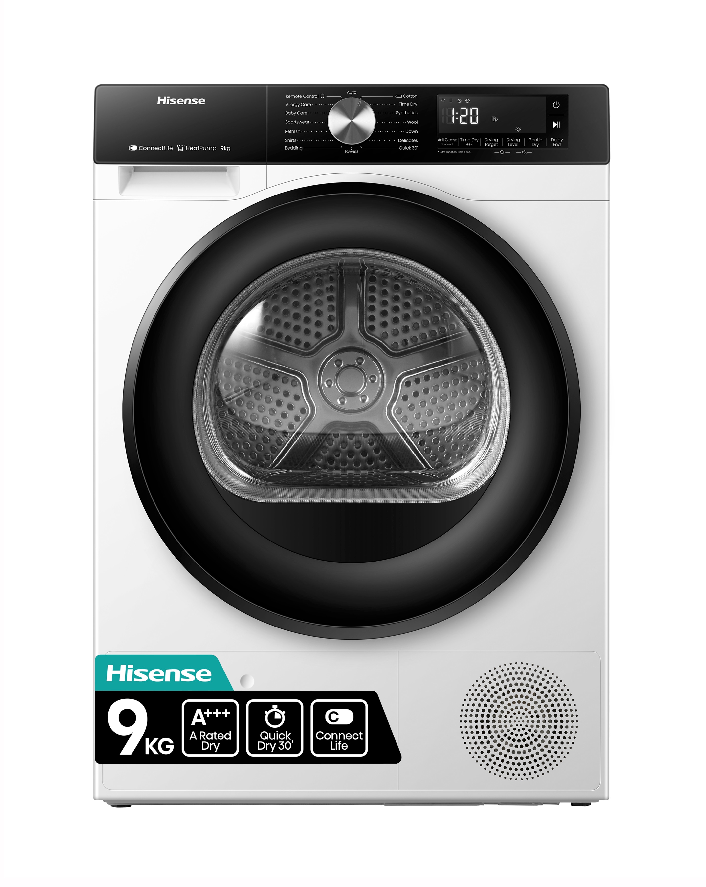 Hisense DH3S902BW3 9kg Tumble Dryer