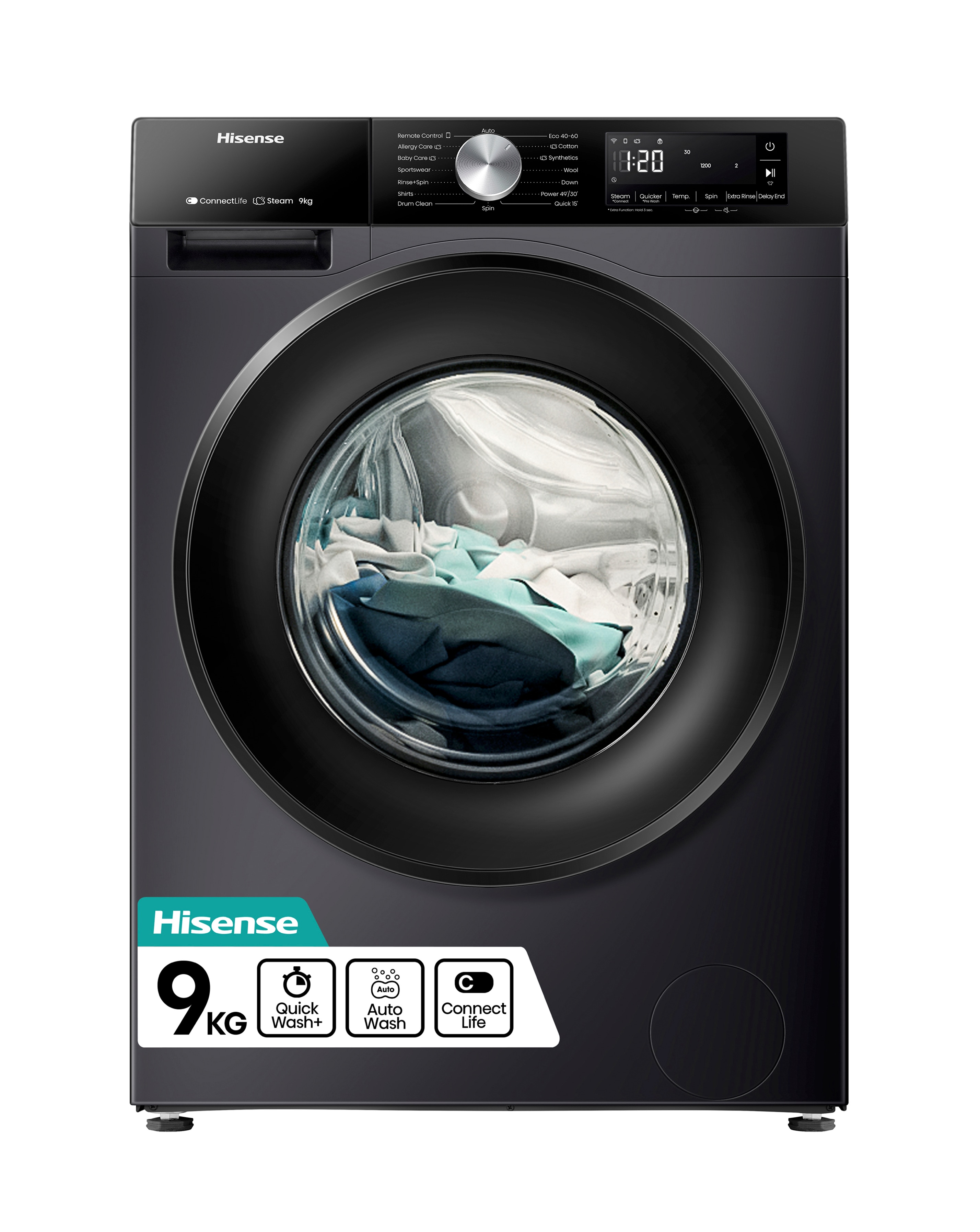 Hisense WF3S9043BB3 9kg Washing Machine