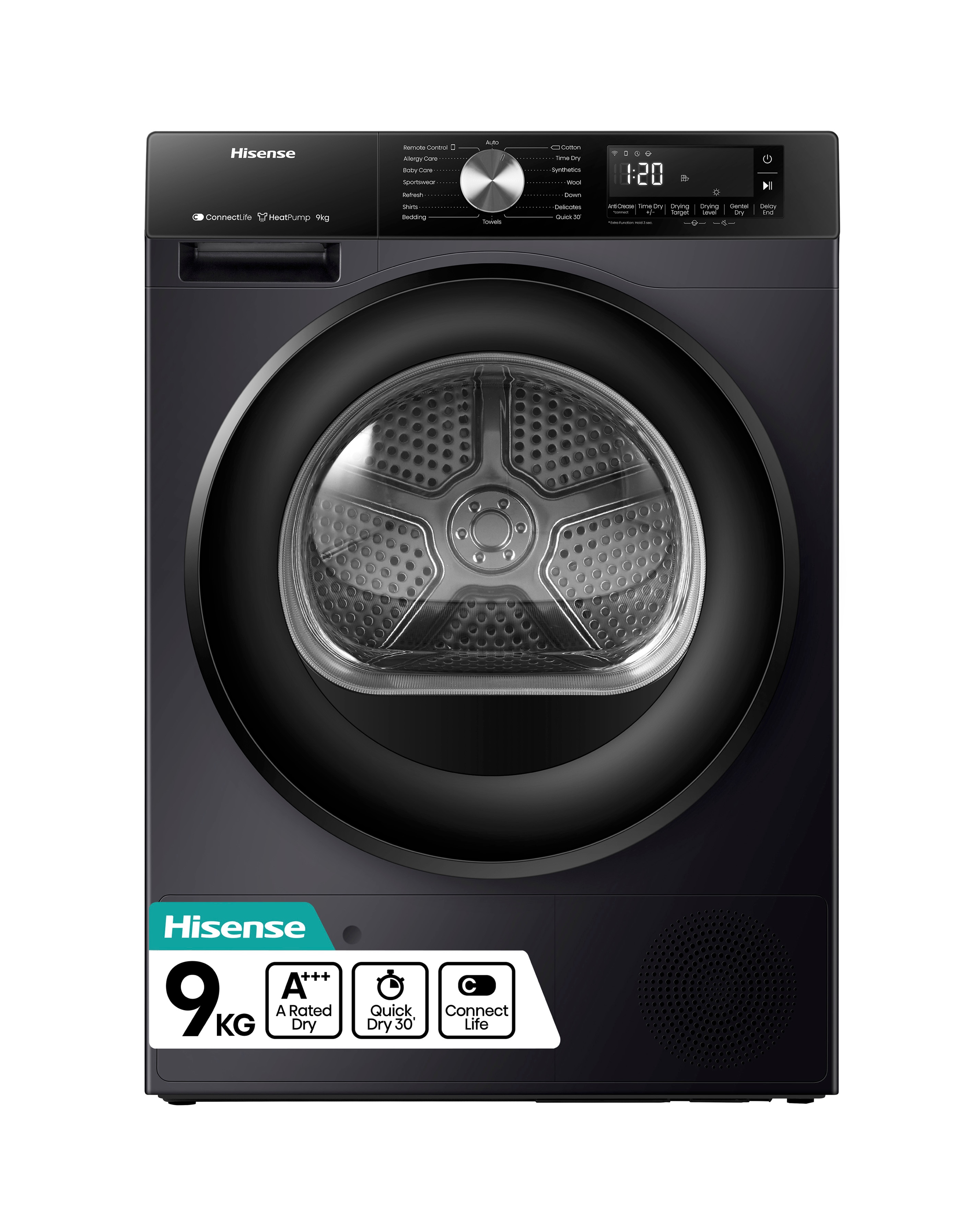Hisense DH3S902BB3 9kg Tumble Dryer