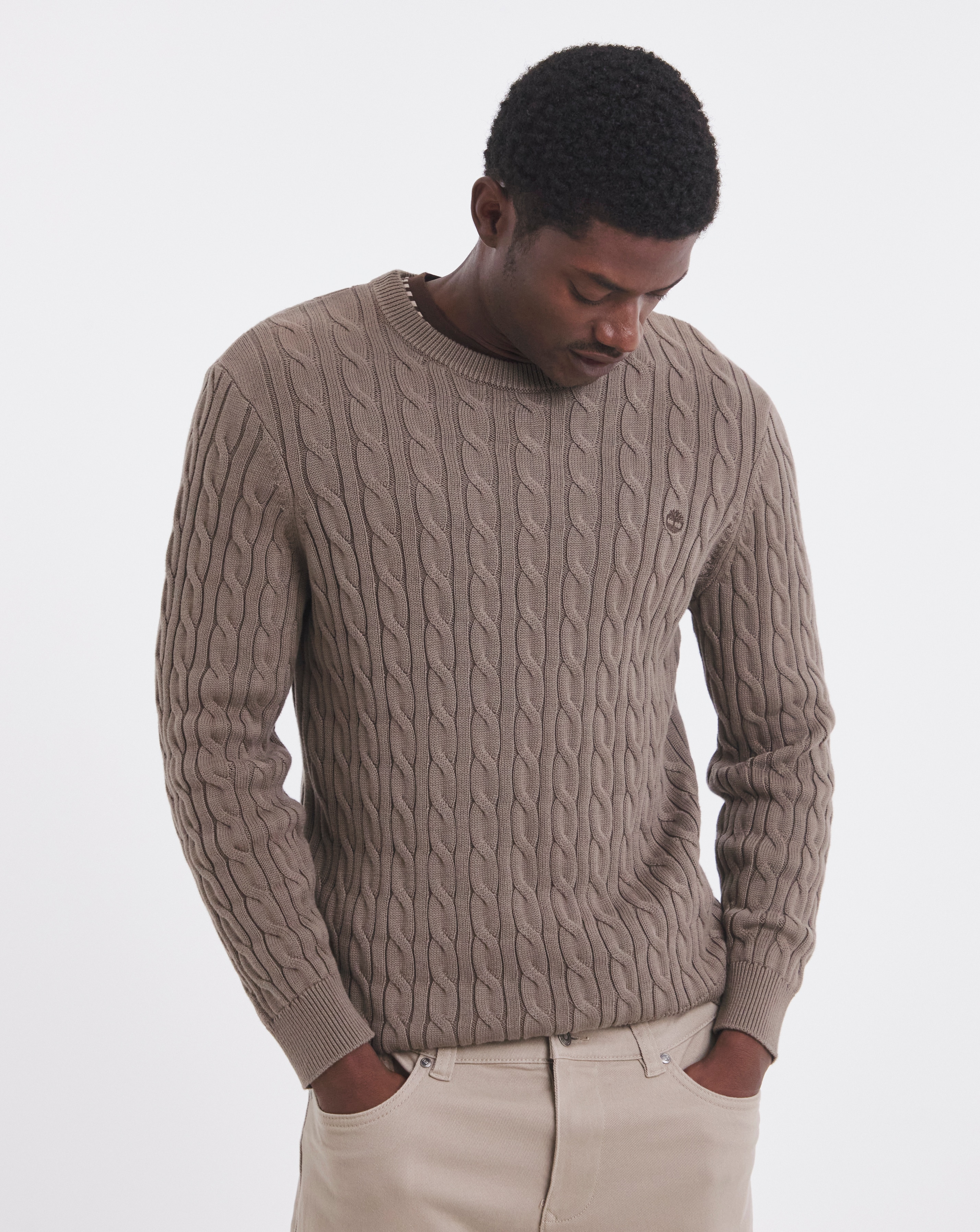 Timberland Williams Cable Jumper - Brown