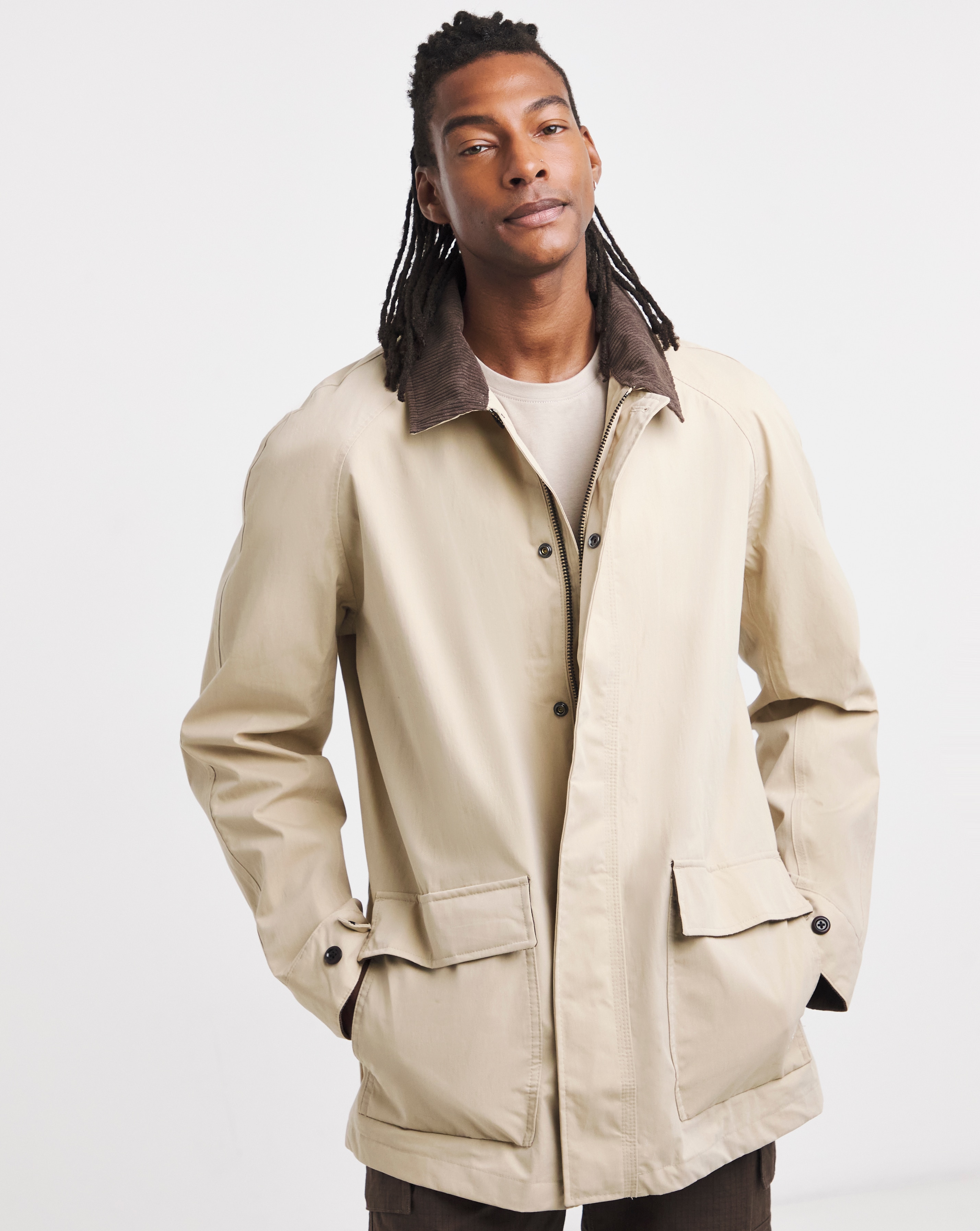 Timberland Cotton Jacket - Natural