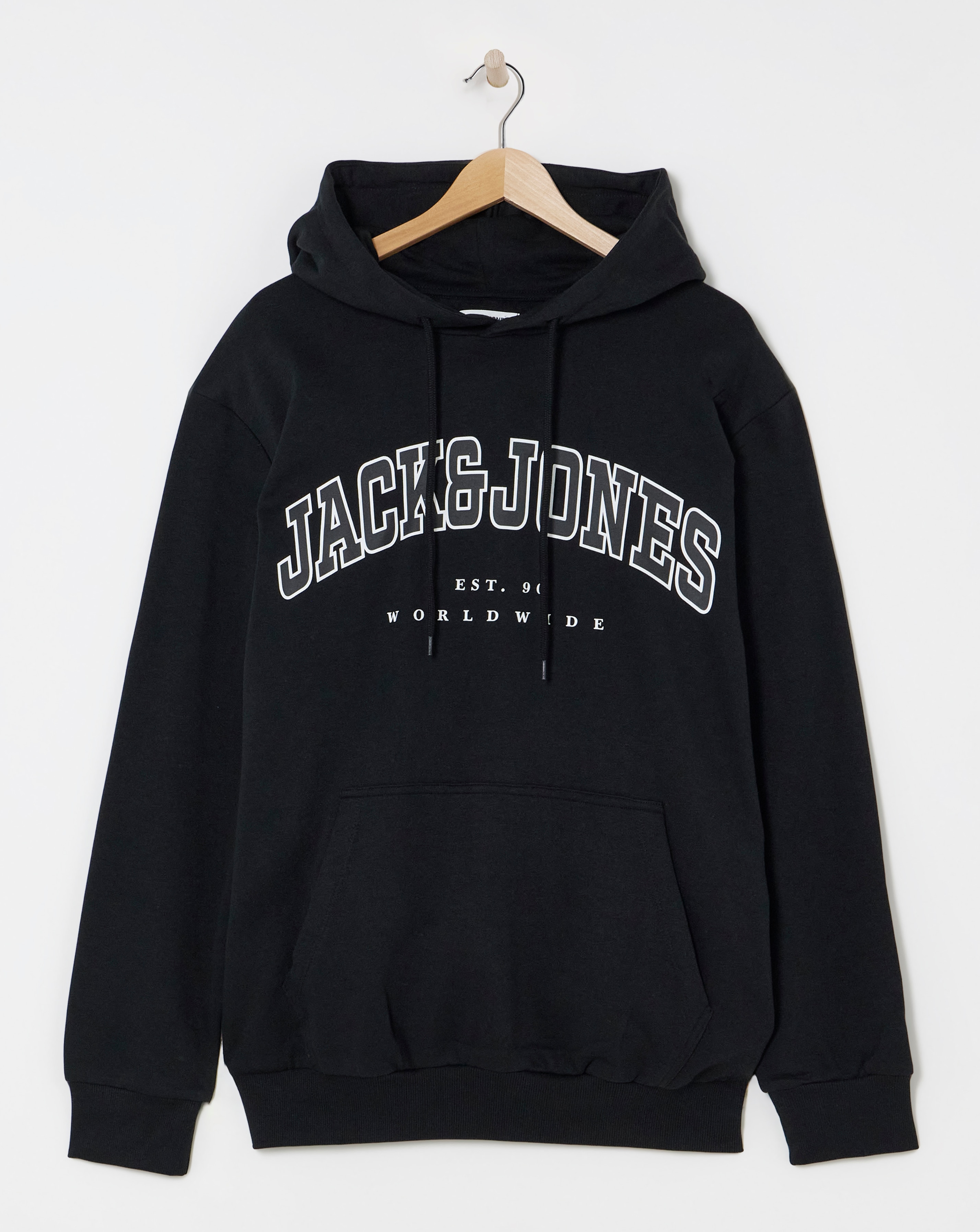 Jack & Jones Caleb Varity Hoodie - Black