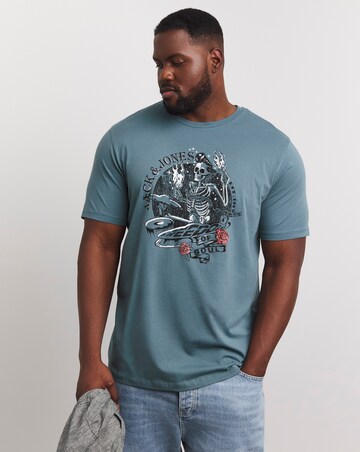 Jack & Jones Skull Rock Crew Neck T-Shirt