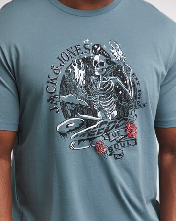 Jack & Jones Skull Rock Crew Neck T-Shirt