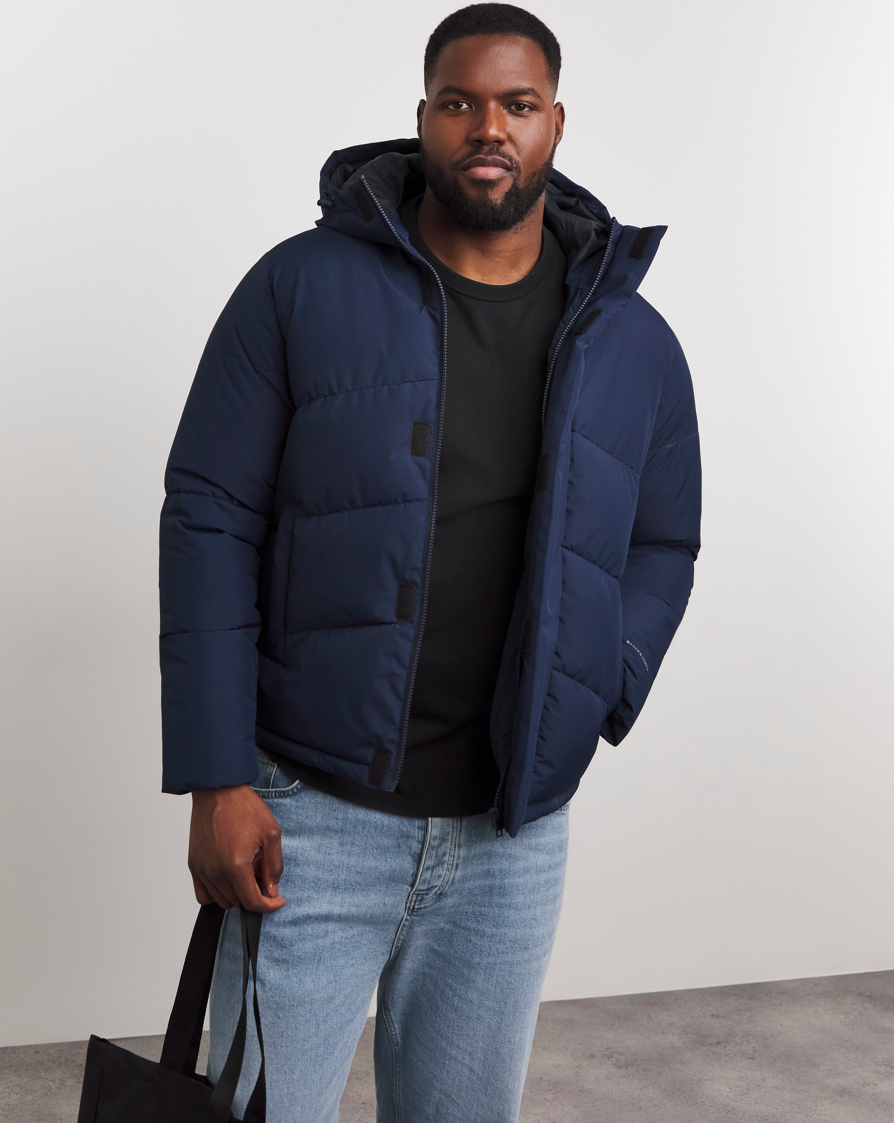Jack & Jones World Puffer Coat - Navy