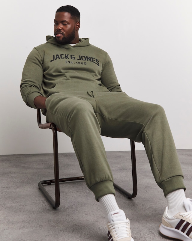 Jack & Jones Josh Sweat Hood Set - Khaki
