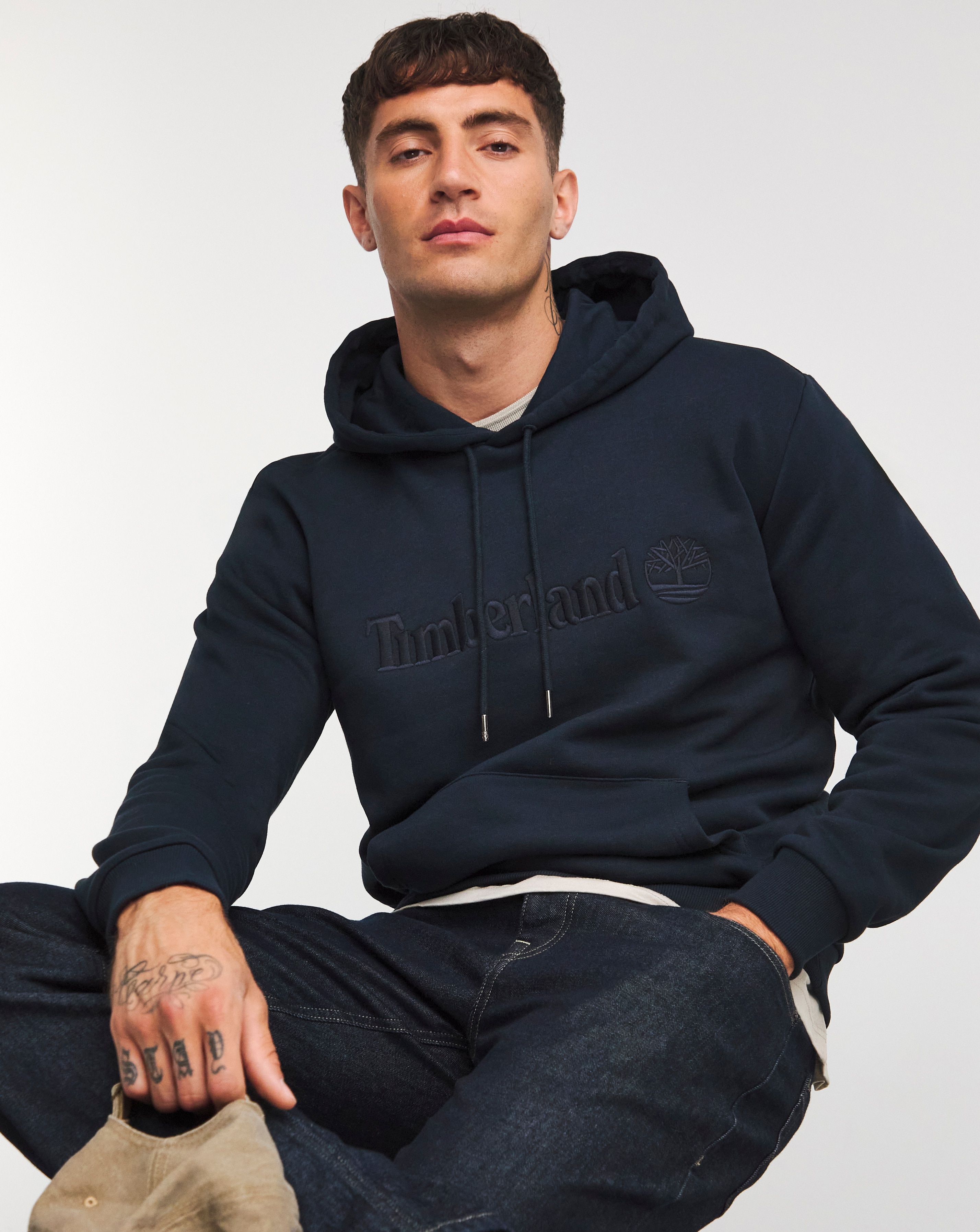 Timberland Hampthon Tonal Logo Hoodie